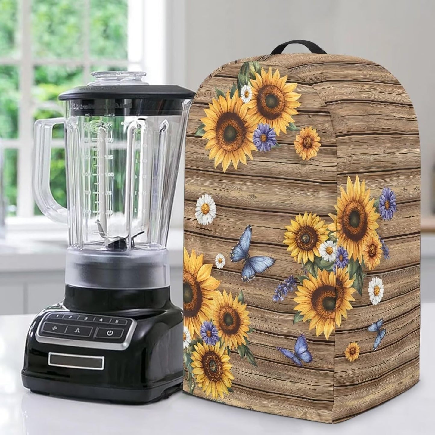 Coffee Pastry Blender Dust Cover with Drawstring Field Stand Mixer or Coffee Maker Cover Anti Fingerprint Polyester Appliance for Home Kitchen Decor