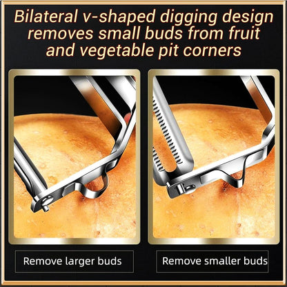 Vegetable Peeler Sharp Stainless Steel Blades for Veggie Potato Sugarcane Pumpkin Papaya Peeling Tool