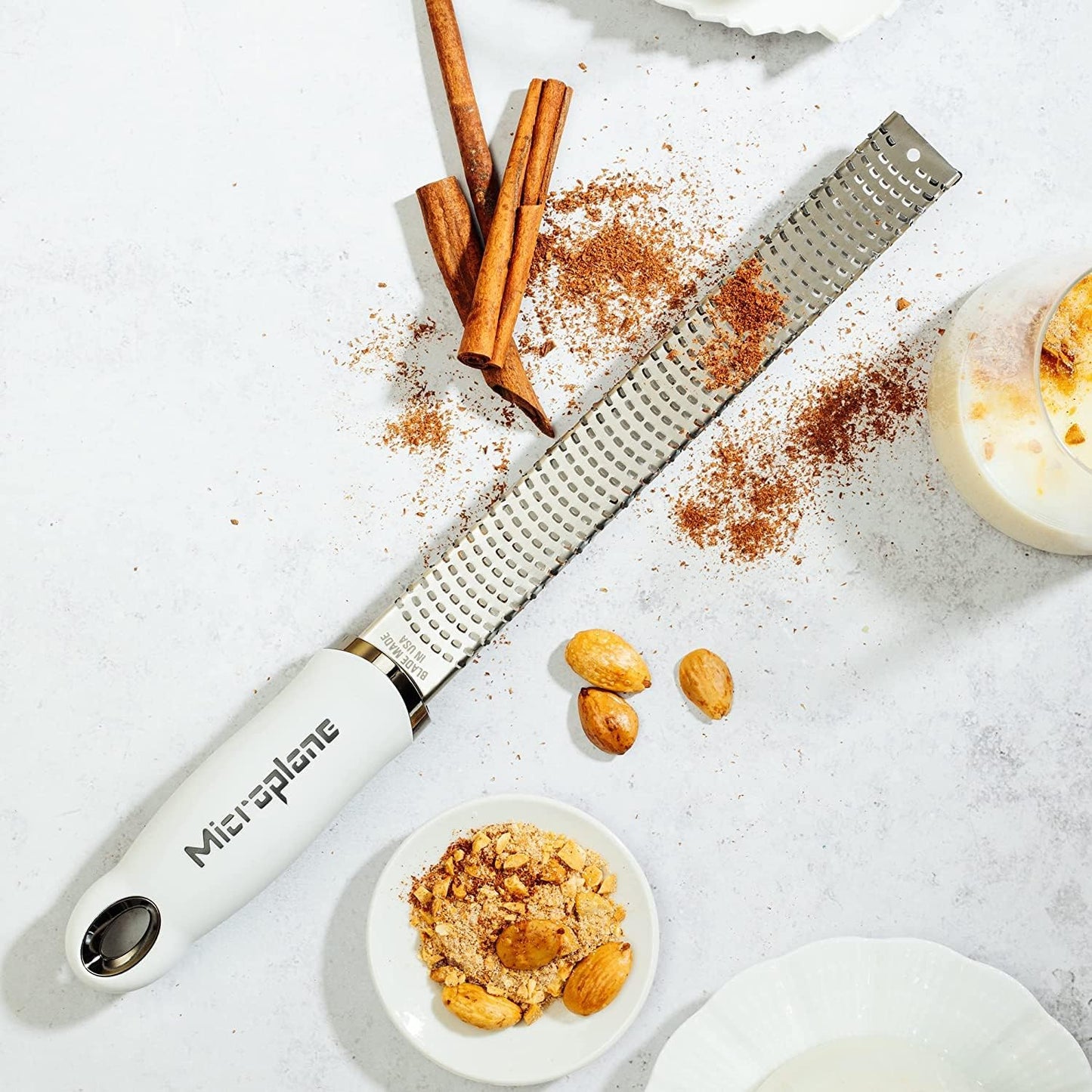 Premium Classic Series Zester - Pomegranate Red | Lemon Zester tool, Hard Cheese & Vegetable Grater | For Citrus, Parmesan Cheese, Garlic, Ginger, Nutmeg | Fine Stainless Steel Blade, Made in USA