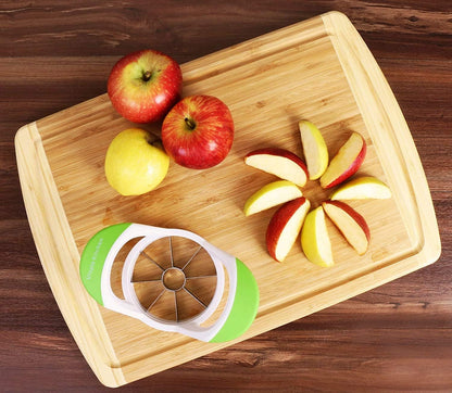 Utopia Kitchen Apple Corer and Slicer Fruit Cutter Apple Divider Wedger Stainless Steel Slicer for Fruits and Vegetables Ergonomic Handle Easy Grip 8 Sharp Blades Blue
