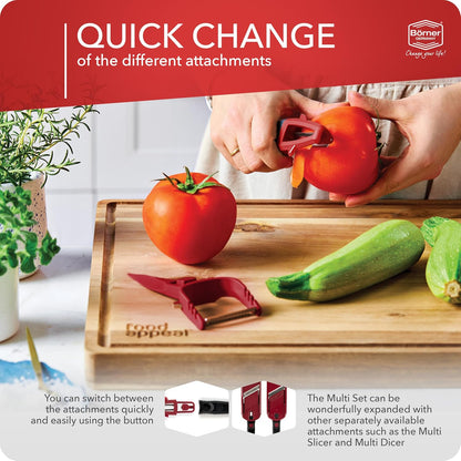 Borner by Reston Lloyd Muli Dicer/Julienne Hand Held Vegetable Slicer