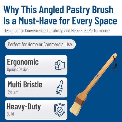 SPARTA 4039700 Nylon Wide Brush, Flat With Nylon Bristles, 2 Inches, Brown