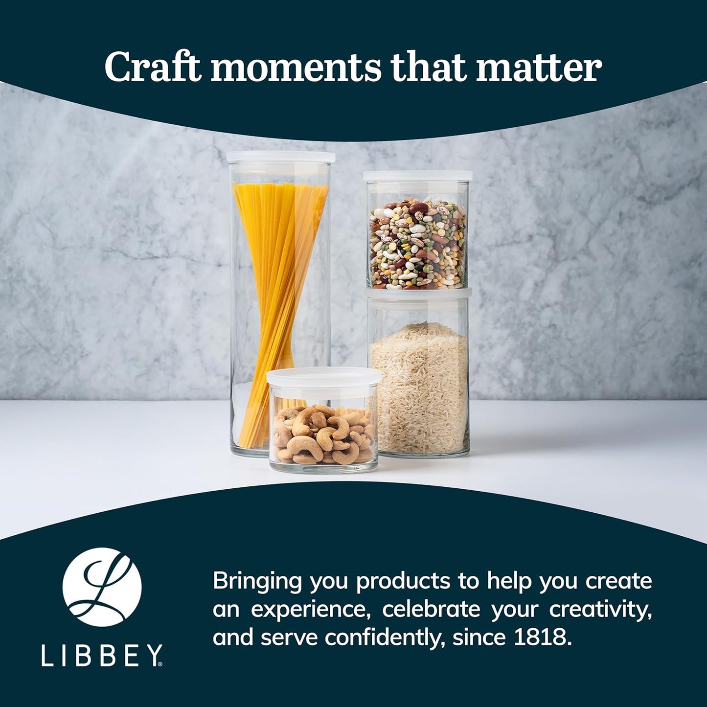 Libbey Small Glass Prep Bowls with Lids, Set of 8, 6.25 oz Small Bowls- Ideal for Leftovers, Meal Prep & Dips, Durable & Dishwasher Safe