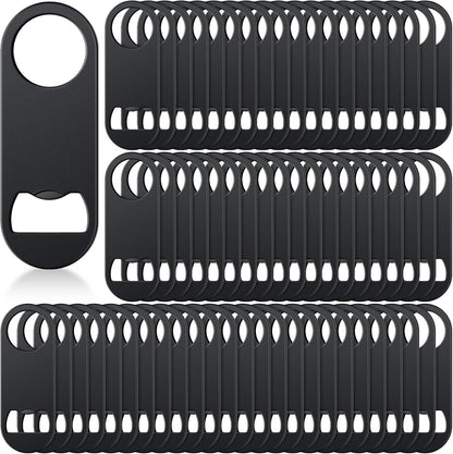 Remerry 50 Pcs Bottle Openers Stainless Steel Flat Bottle Opener Bulk 3.4 x 1.3 Inches Bartender Beer Key Soda Can Mini Speed for Kitchen, Bar or Restaurant