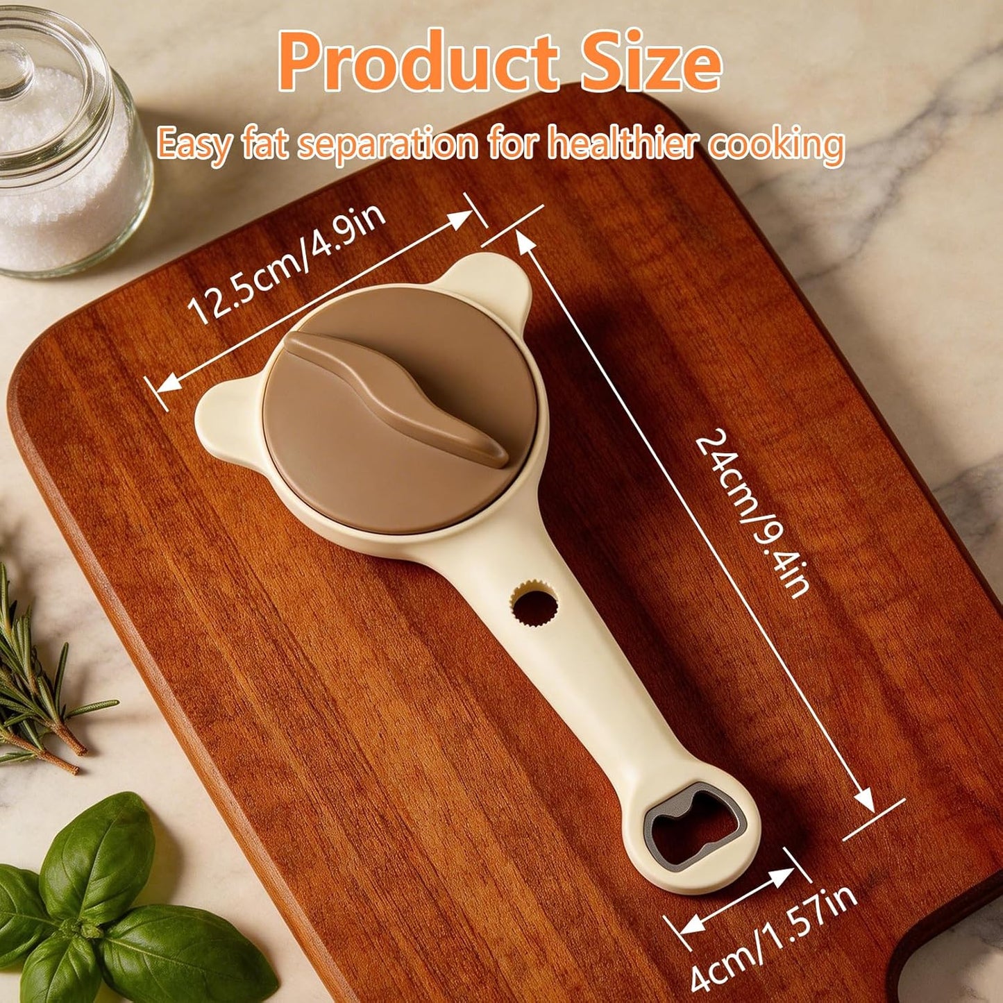 2026 New 4-in-1 Jar Opener - Adjustable Stainless Steel Lid Remover for Seniors & Arthritis Sufferers, Fits Kitchen Jars, Bottles & Cans(White)