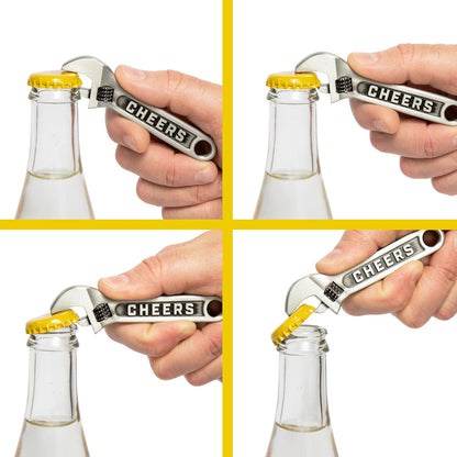 Shark Bottle Opener for Men – Funny Great White Shark Metal Beer Cap Tool – Novelty Coastal Beach Ocean Gift for Father's Day, Christmas Stocking Stuffer, Birthday, Groomsmen – 3.65" x 1.93"