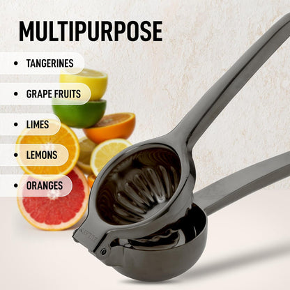 Lemon Squeezer Stainless Steel with Premium Quality Heavy Duty Solid Metal Squeezer Bowl - Large Manual Citrus Press Juicer and Lime Squeezer Stainless Steel - by Zulay Kitchen