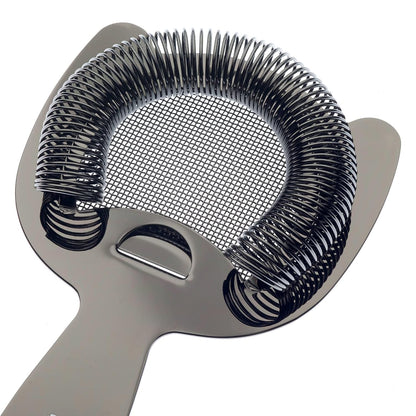 Barfly Fine Mesh Spring Strainer, Black