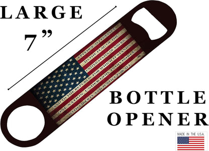 Rogue River Tactical Pledge of Allegiance Speed Bottle Opener Heavy Duty Gift Patriotic United State Of America US