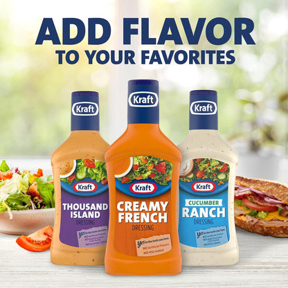 Kraft Zesty Italian Dressing Family Size, 24 fl oz Bottle