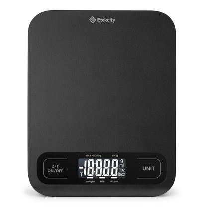 Etekcity Smart Food Kitchen Scale with Nutritional Calculator, Free App with 19 Nutrients Tracking, Calorie, Marco, Digital grams and ounces for weight loss, Premium Stainless Steel, 11lb