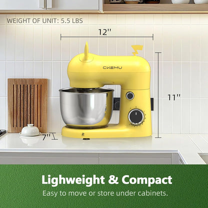 Stand Mixer, Compact & Space-Saving, Stainless Steel Bowl, Unique & Playful Design, Effcient 300W Motor, Dishwasher-Safe Attachments, SM-2549A (Black)