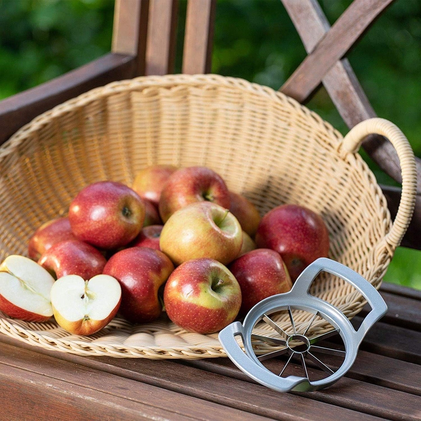 Westmark Apple Slicer, Cuts 10 Even Slices, Easy to use Apple Corer Made of Coated Aluminum and Stainless Steel Blades Save time multiple slices at once Good for your Healthy Snacks