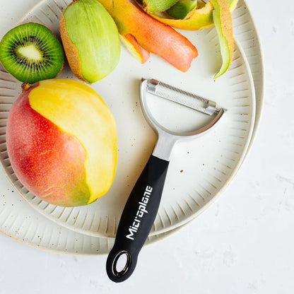Professional Y Serrated Blade Stainless Steel Peeler - Ultra-Sharp Comfort Handle Dishwasher Safe Peeler