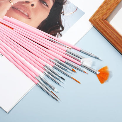 15pcs Cake Painting Brushes, Cake Decorating Brushes Kit, Food Paint Brush Tools, Fondant Sugar Cookie Painting Brushes Supplies for Cake Decoration (White)