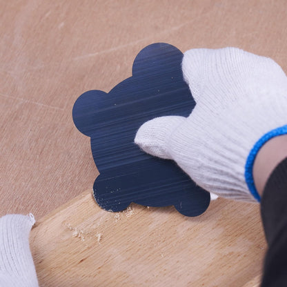 New Cabinet Scraper Cards and Cabinet Scraper Burnisher with 12 Piece Multi-Shaped Scraper Set Suitable for Various Small space and Small-Sized Tasks(HTCSCS13)