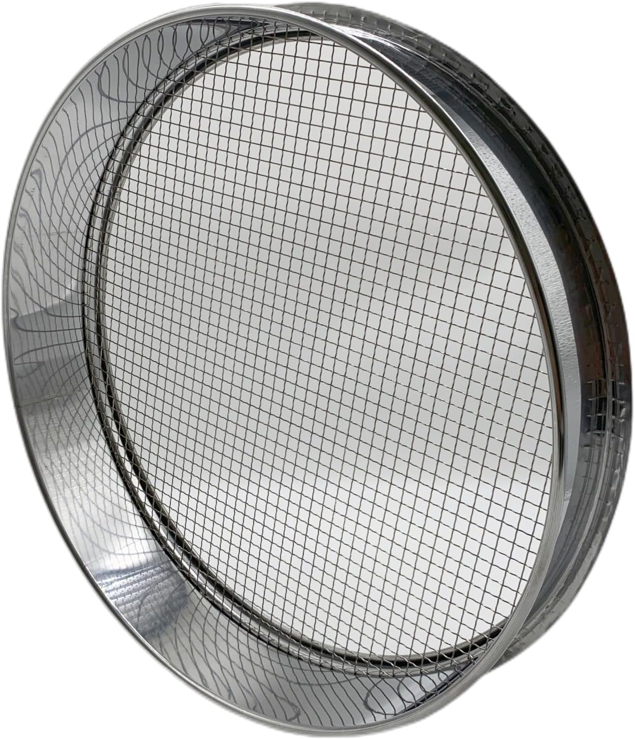 Soil Sieve for Garen -12 inches Soil Sifter for Rocks Compost-Sifting pan (1/8”Mesh Screen)