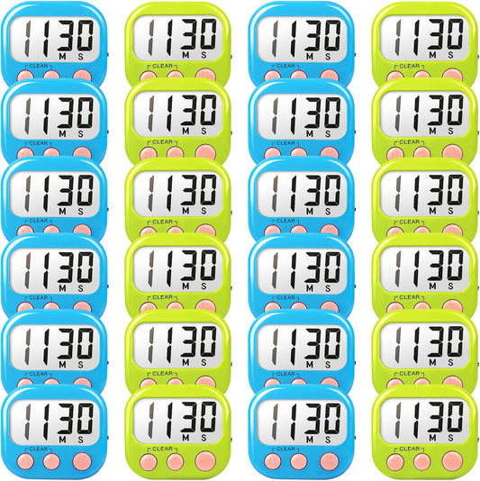 Classroom Timers for Teachers Kids Large Magnetic Digital Timer Teacher Supplies 2 Pack-Blue Green