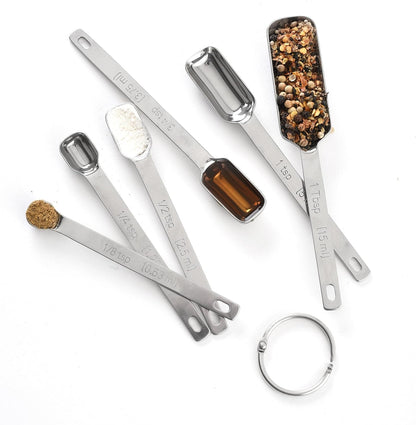 Norpro 3060 Stainless Steel Measuring Spoons, Set of 6