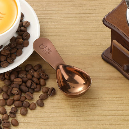Apace Living Coffee Scoop (Set of 2) - 1 Tablespoon (Tbsp) - The Best Stainless Steel Measuring Spoons for Coffee, Tea, and More (Gold)