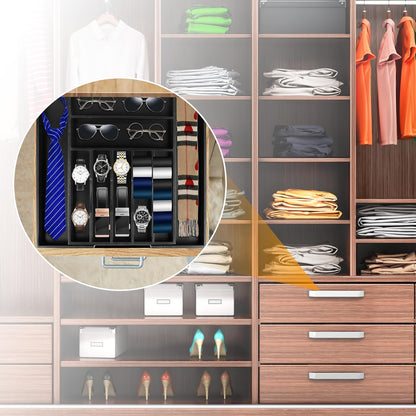 Bellsal Silverware Organizer Kitchen Drawer Organizer Expandable Bamboo Utensil Holder Cutlery Tray for Kitchen Utensil and Flatware Bedroom Office