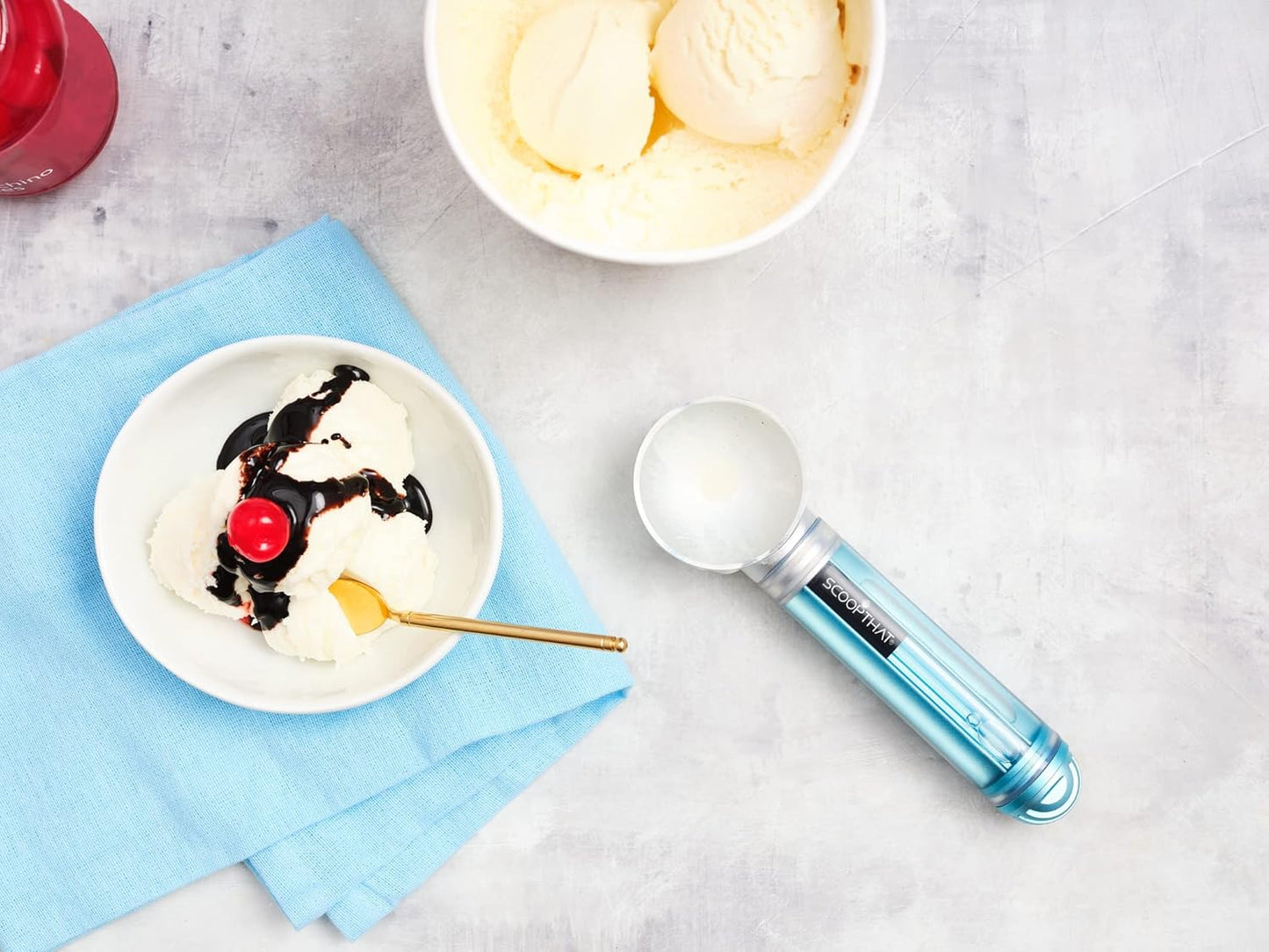 That! Inventions ScoopTHAT Radii Warming Ice Cream Scoop, Black/Grey, large