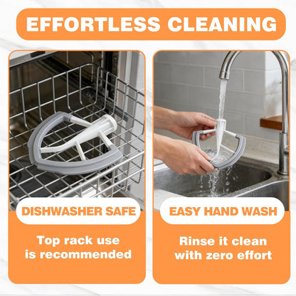 Flex Edge Beater for KitchenAid 6 Quart Bowl-Lift Stand Mixers, Paddle Attachment with Flexible Silicone Edges, Pastry Beater for KitchenAid Mixer Accessories, Dishwasher Safe