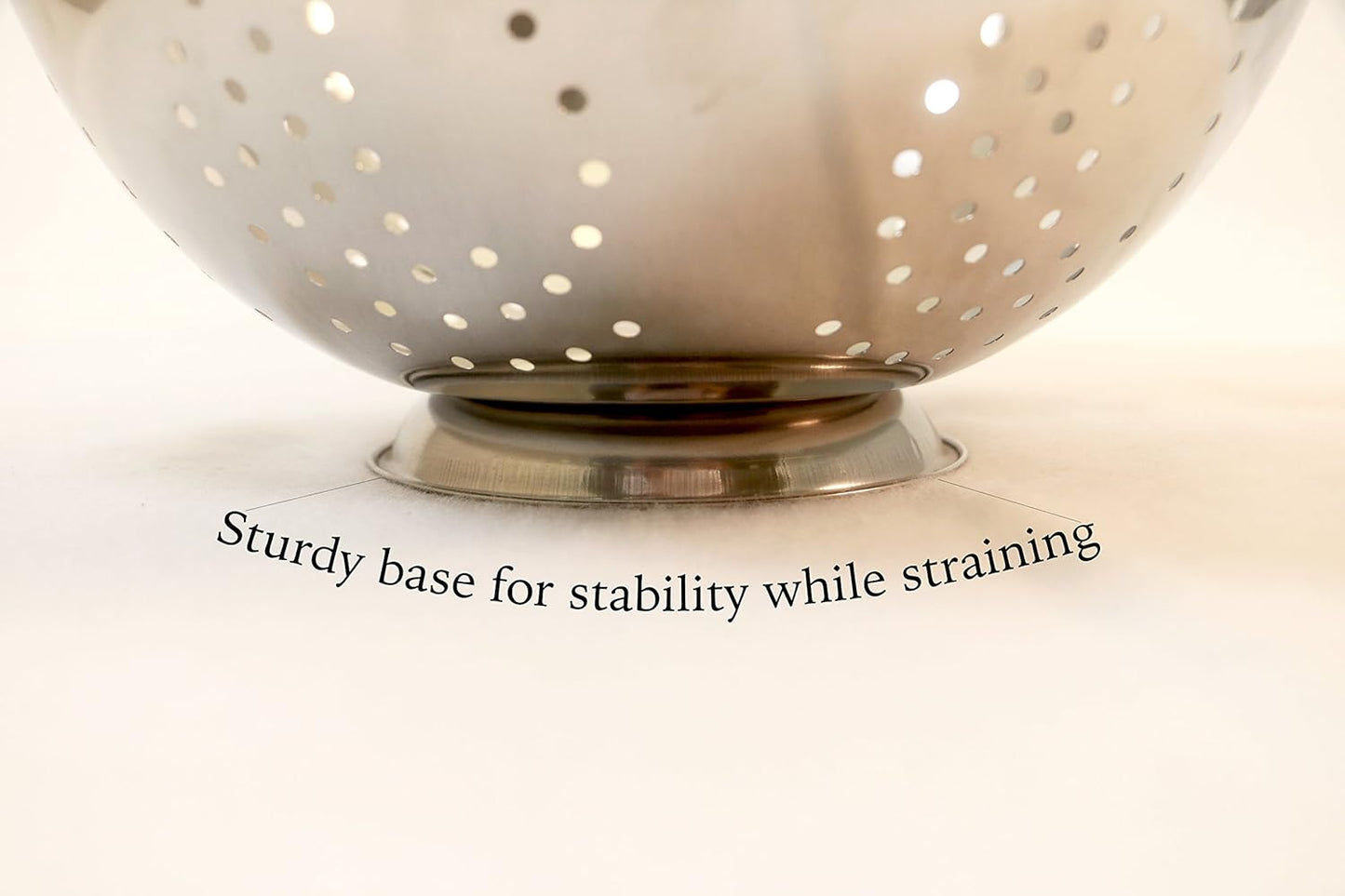 ExcelSteel Colander Set Stainless Steel | Nesting Design | Mirror Polished | Oversized Handles | 1-4 Quart, Set of 3