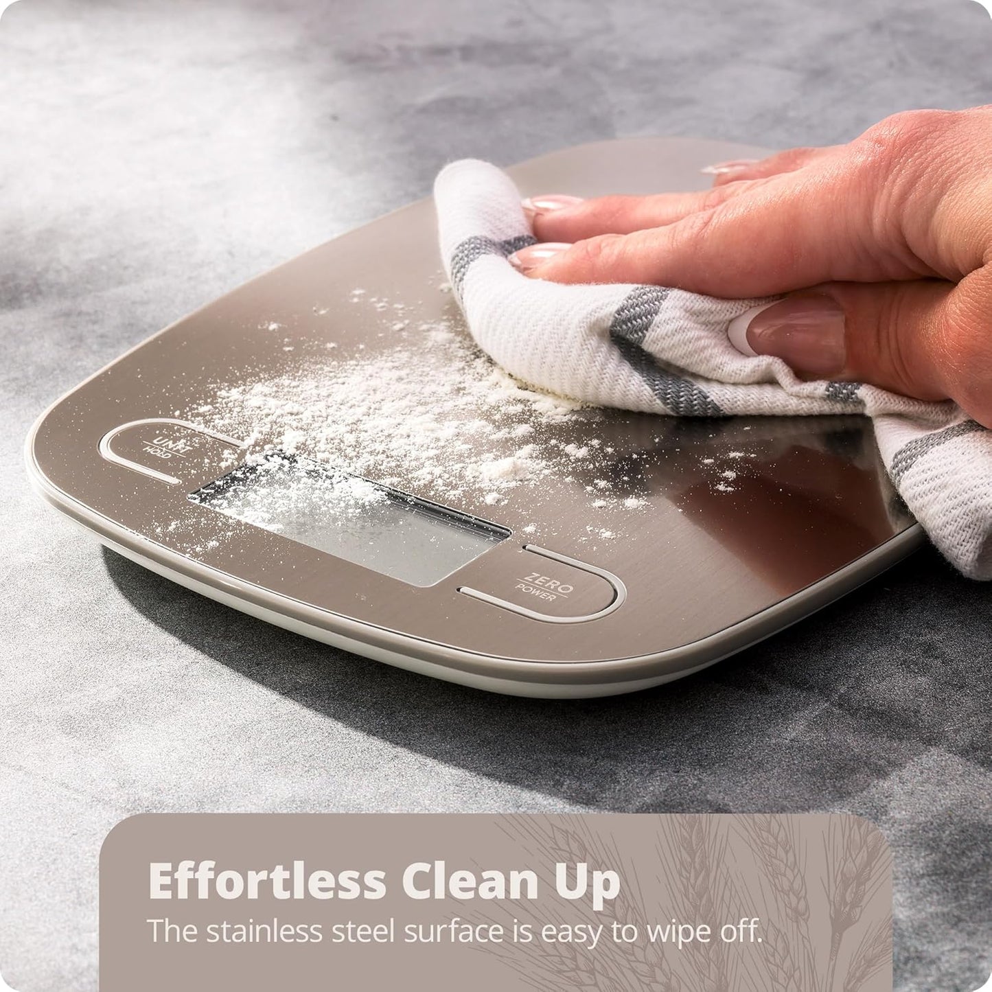 Greater Goods Food Scale – Digital Kitchen Scale, 1g Precision, Easy-Tare & Quick Conversion, Slim Compact Design, Durable & Portable | Ideal for Cooking, Baking & Meal Prep