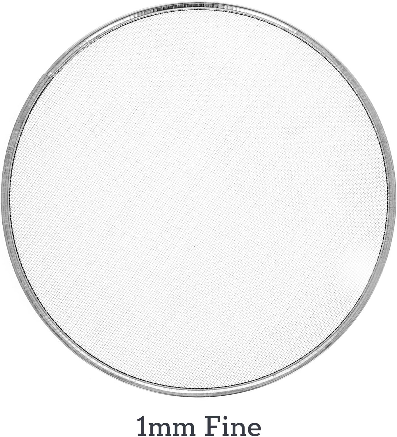 Interchangeable Fine Mesh Sieve Set Gardening Tools Gold Panning Equipment Soil Sifter, 5pc