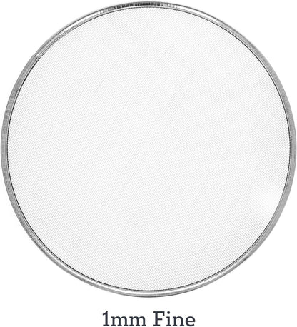 Interchangeable Fine Mesh Sieve Set Gardening Tools Gold Panning Equipment Soil Sifter, 5pc