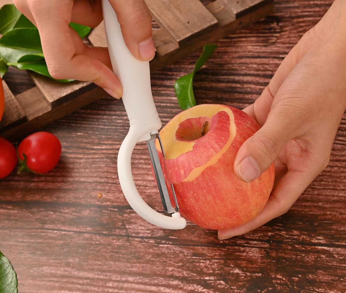 Kitchen Scissors with Magnetic Holder Heavy Duty Magnetic Scissors for Fridge, Kitchen Shears Magnet Sheath Set for Food Meat Pizza Herb Vegetables, White