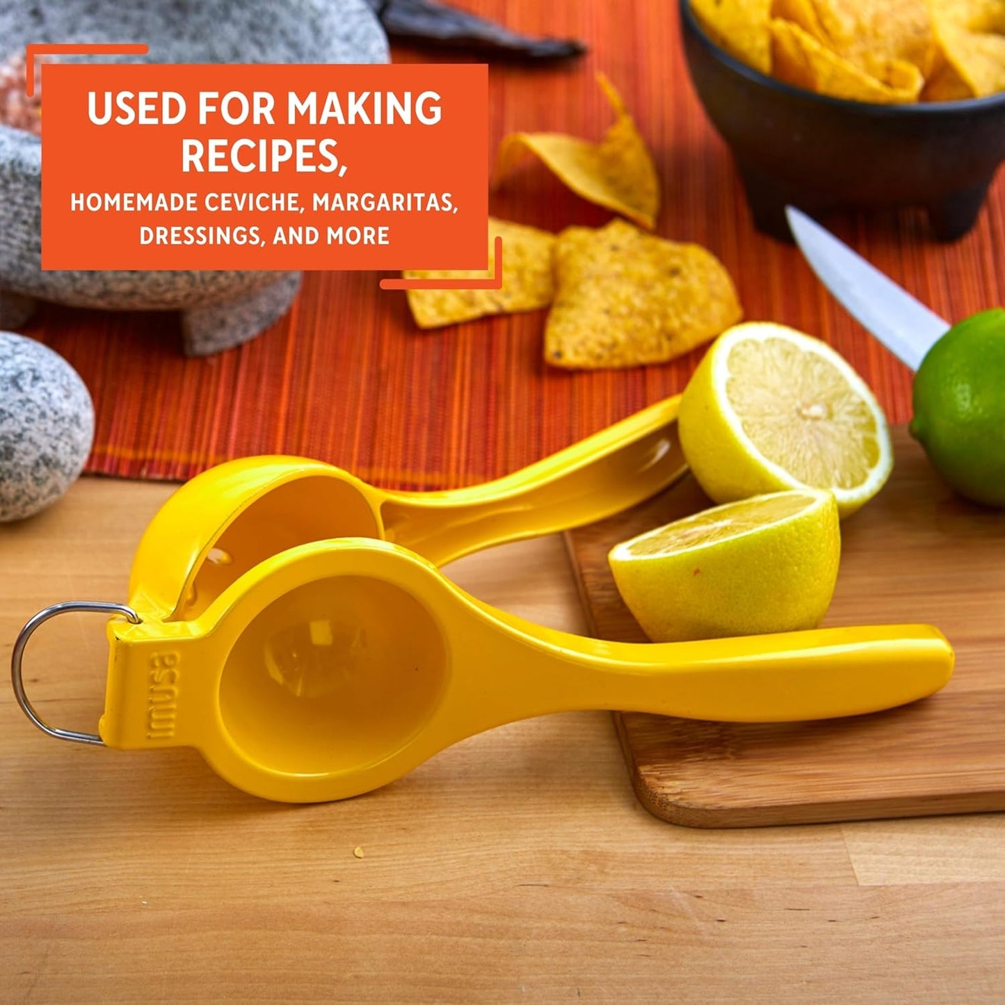 IMUSA Orange and Citrus Squeezer, Orange