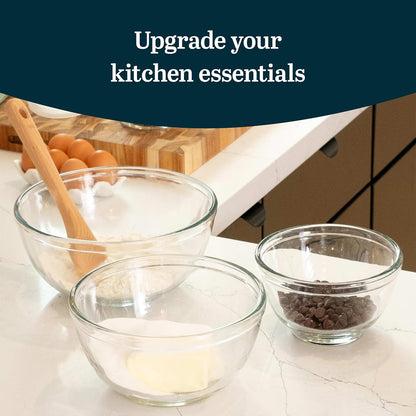Libbey Small Glass Prep Bowls with Lids, Set of 8, 6.25 oz Small Bowls- Ideal for Leftovers, Meal Prep & Dips, Durable & Dishwasher Safe