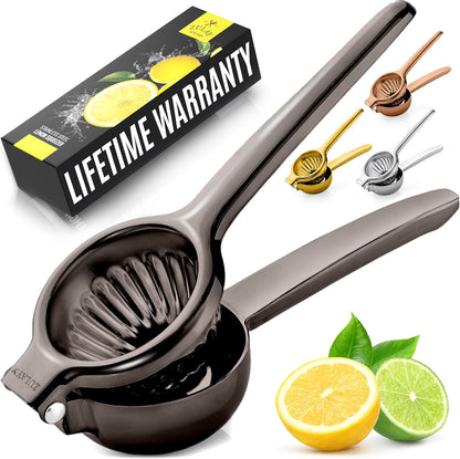 Lemon Squeezer Stainless Steel with Premium Quality Heavy Duty Solid Metal Squeezer Bowl - Large Manual Citrus Press Juicer and Lime Squeezer Stainless Steel - by Zulay Kitchen