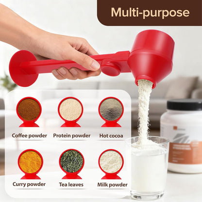 Coffee Scoop 2Tbsp & 51mm Espresso Tamper - BPA-Free PCTG Scoop Funnel, Fits K-Cups, Precise Measuring for Coffee/Protein/Powder/Hot Cocoa & Formula Dispensers (Black 1Pack)