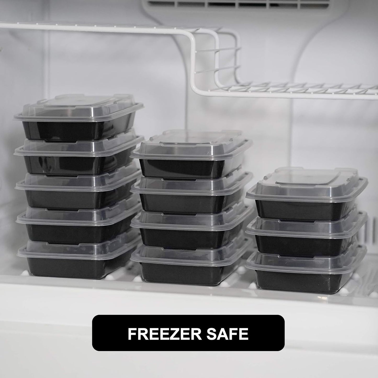 Freshware Meal Prep Bowl Containers [30 Pack] Plastic Bowls with Lids for Soup and Salad, Food Storage Bento Box, BPA Free, Stackable, Lunch Boxes, Microwave/Dishwasher/Freezer Safe (28 oz)
