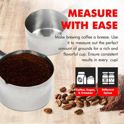 Chef Craft Select Coffee Measurer, 4 inch 2 tbsp, Stainless Steel