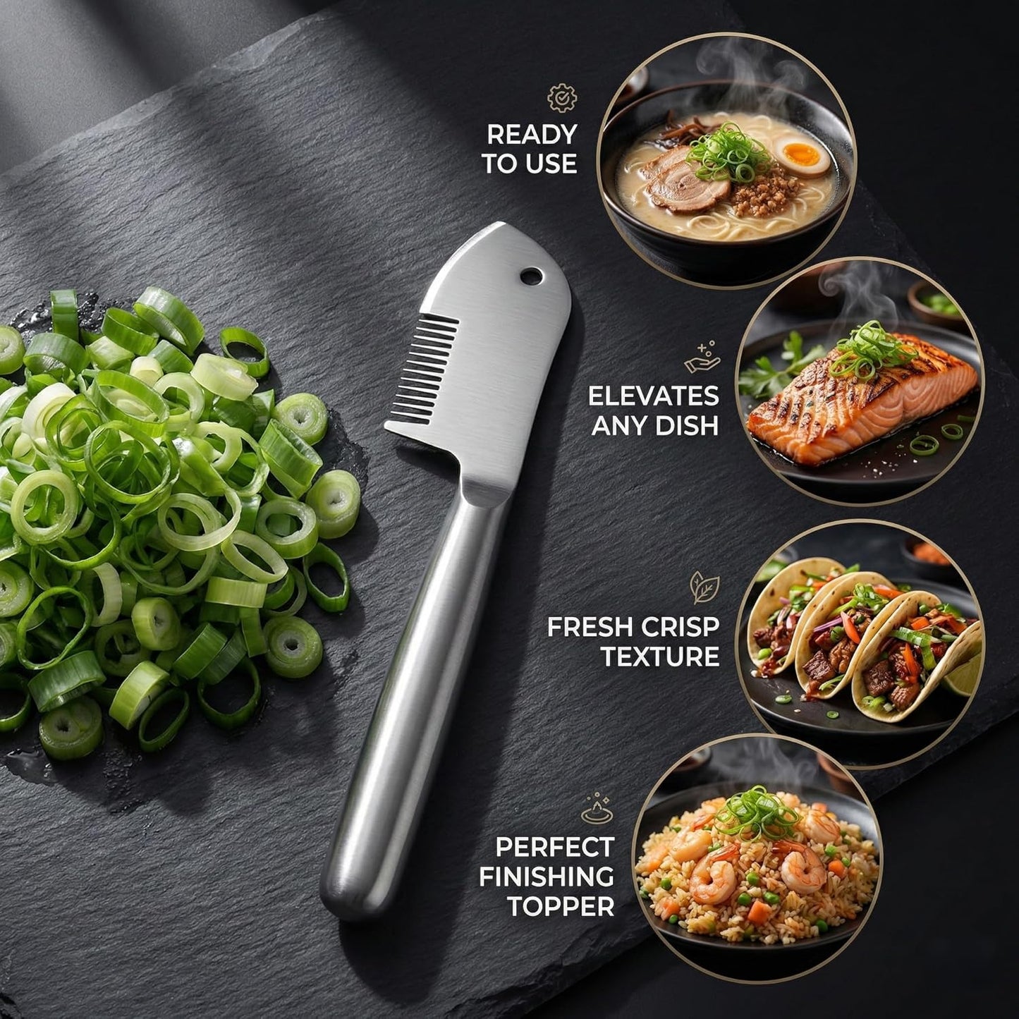 Julienne Peeler, Stainless Steel Vegetable Julienne Slicer with Precision Blade, Ergonomic Handle, Hanging Hole, Easy Clean Shredder Tool for Carrot, Potato, Cucumber, Zucchini, Fruit (1)