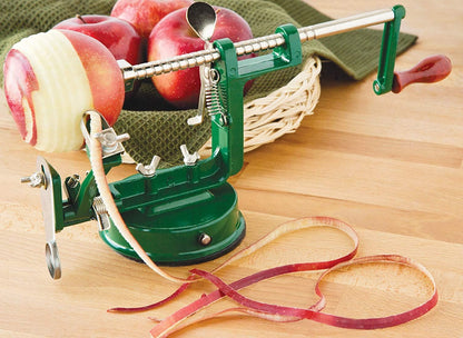 Fox Run Apple Peeling Machine with Suction Base, Corer and Slicer, Stainless Steel 10 x 5.25 x 6 inches