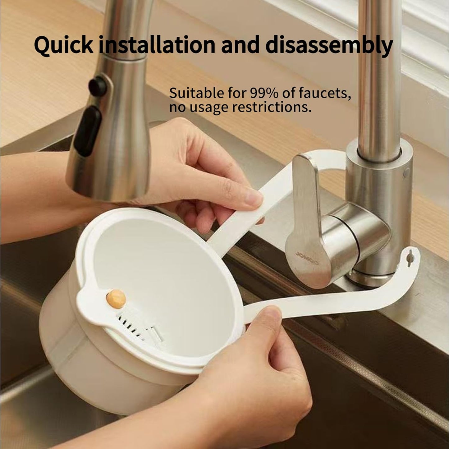 yanxiao Sink Strainer Basket - Multifunction Hanging Sink Colander Drain Basket, Upgrade Quick Draining Kitchen Tool with Bottom Release for Mess-Free Hands-Free Cleanup (Green)