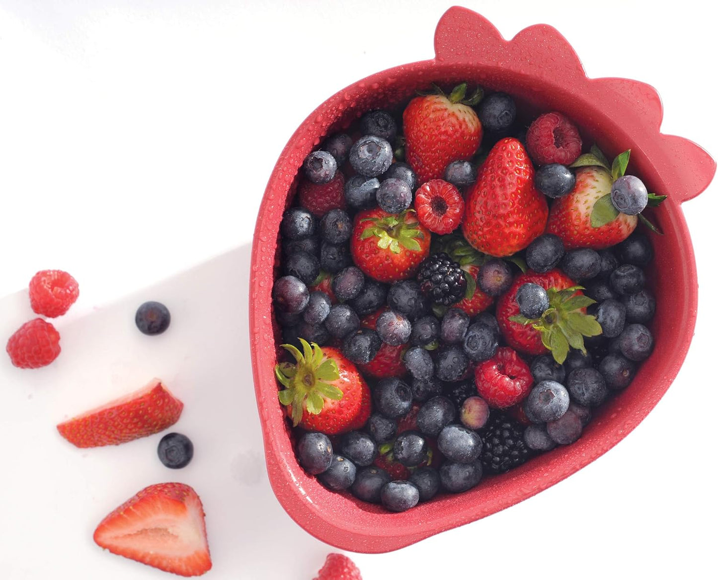 Norpro, Red Strawberry Colander, Mini