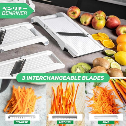 Benriner Super Slicer, with 4 Japanese Stainless Steel Blades, Beige