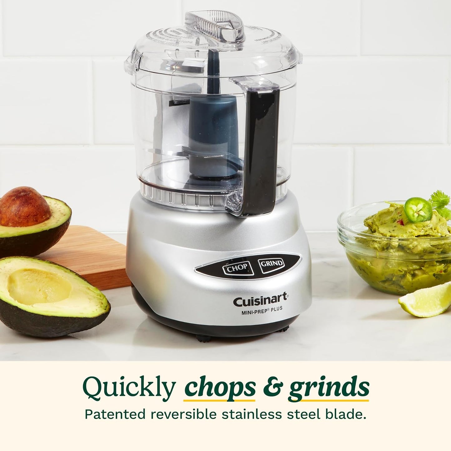 Cuisinart Mini Prep Plus Food Processor, 4 Cup, Brushed Stainless (Shiny)