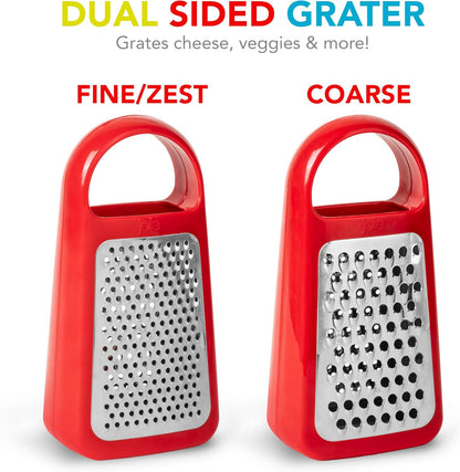Joie Tower Grater, Double Sided, Stainless Steel, Dishwasher Safe, BPA Free, Kitchen Tool, 1 Count