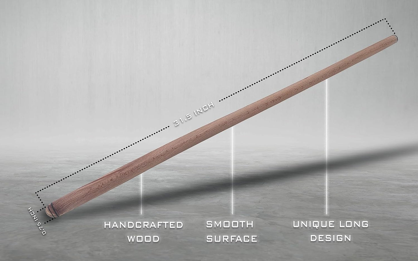 THE VIOLET 80 cm (31.5 Inch) Turkish Baklava Wood Extra Long Rolling Pin | Baking, Dough, Pasta, Kitchen