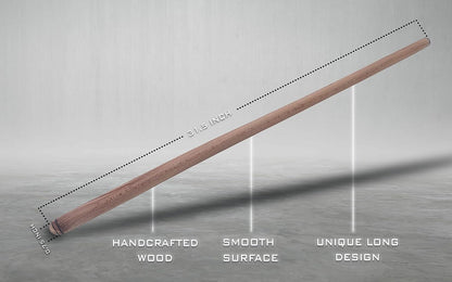THE VIOLET 80 cm (31.5 Inch) Turkish Baklava Wood Extra Long Rolling Pin | Baking, Dough, Pasta, Kitchen