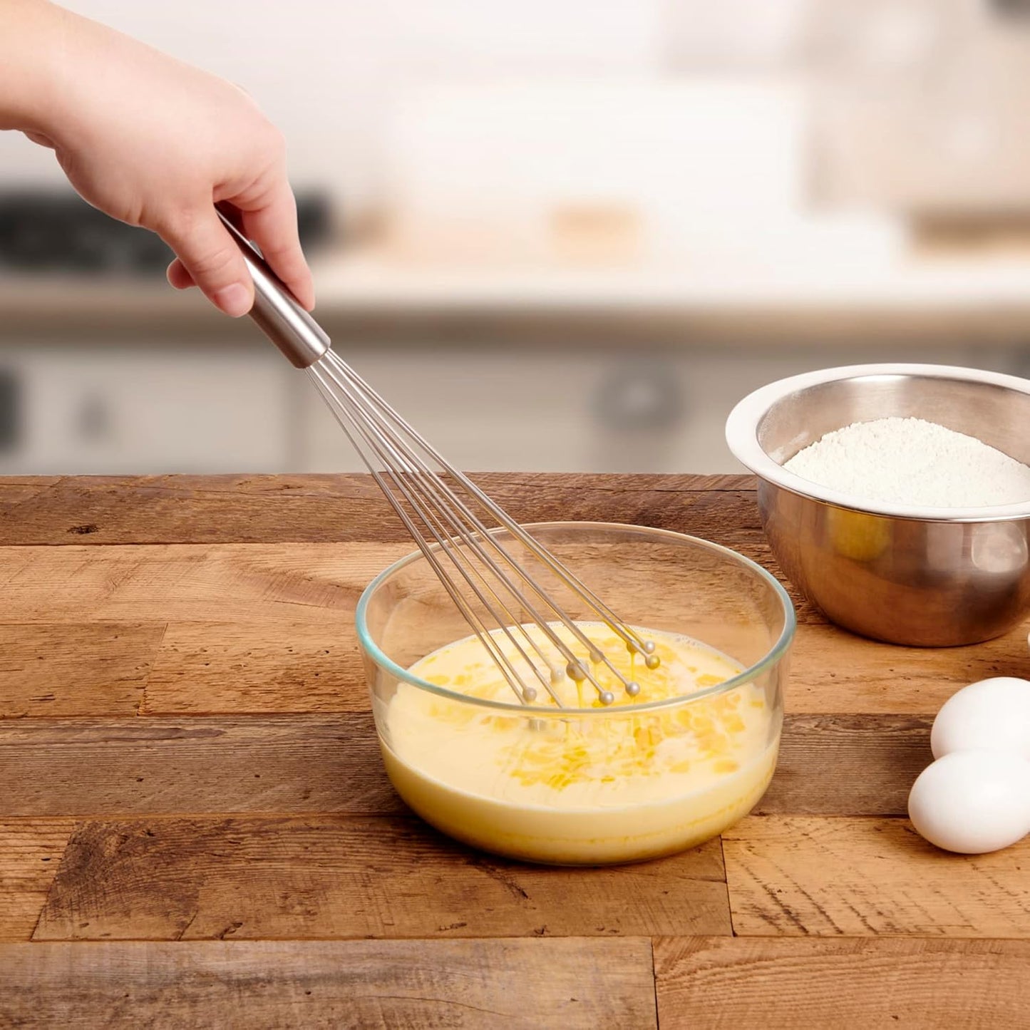 Mrs. Anderson’s Baking Double Balloon with Aerator Ball Wire Whisk, Stainless Steel, 12-Inch