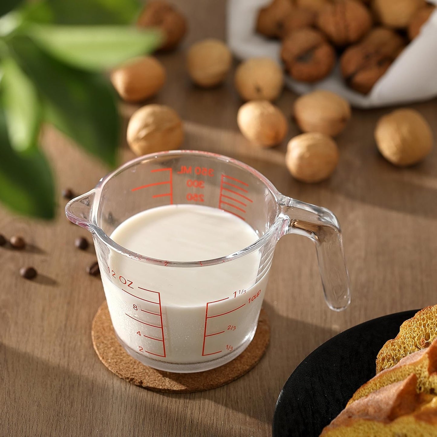 Glass Measuring Cup For Baking and Cooking, kitchen Essentials Tools