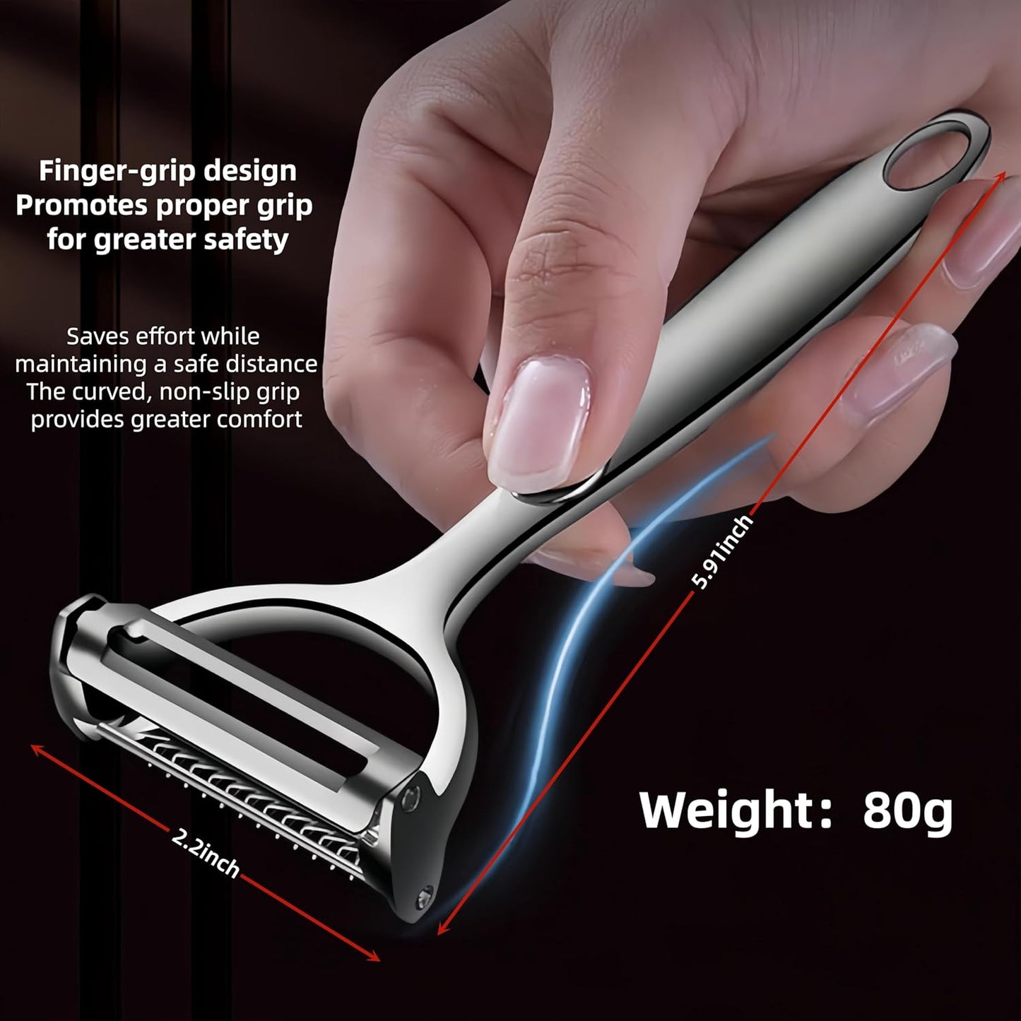 Multifunction Vegetable Peeler Julienne Peeler for Kitchen (2-in-1 peeler)